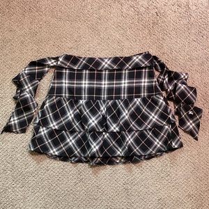 Authentic Burberry Blue Label Japan plaid tiered mini skirt 38 or 4